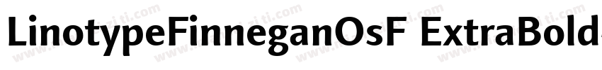 LinotypeFinneganOsF ExtraBold字体转换